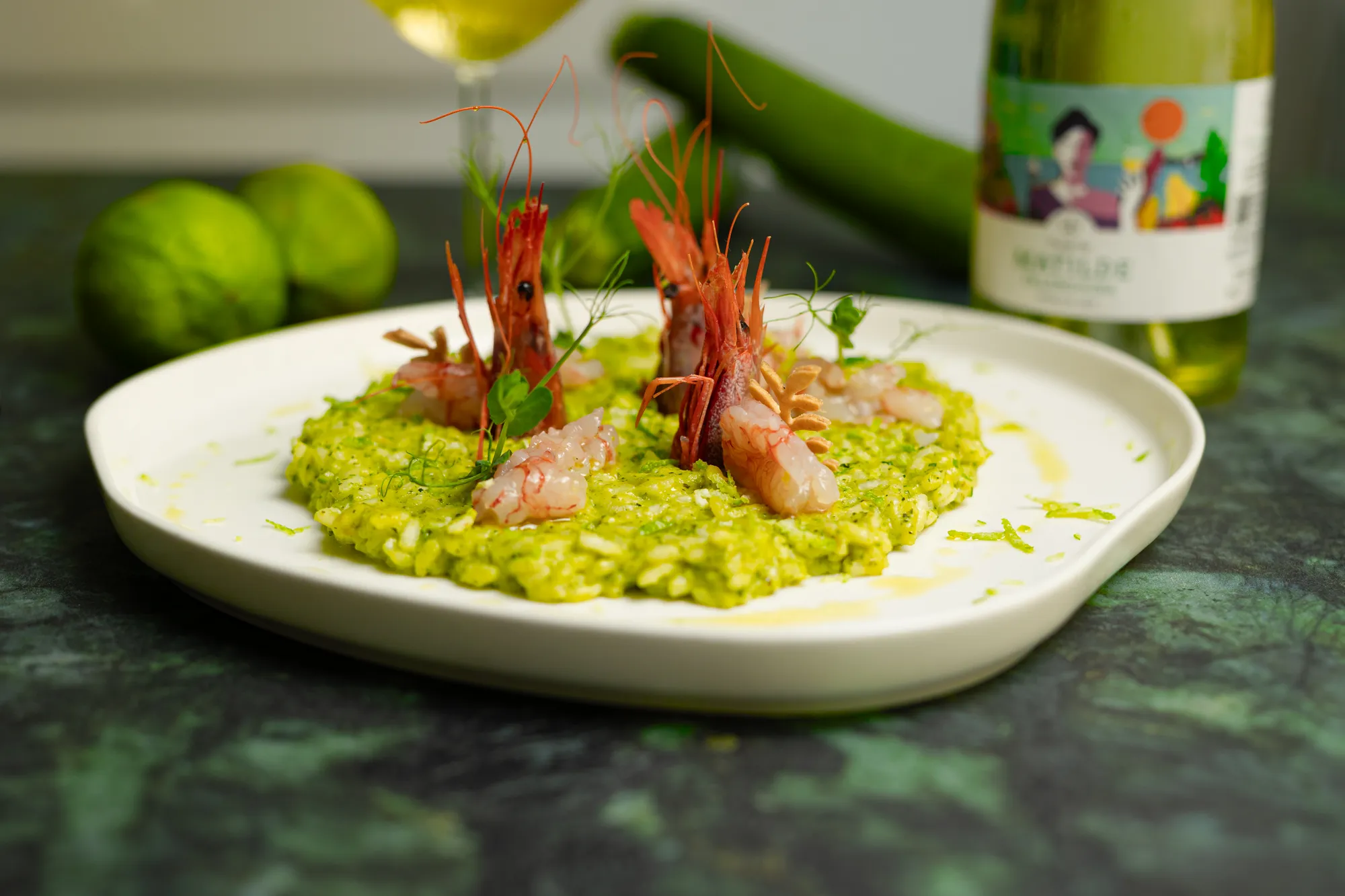 Risotto Gambero Rosso e Zucchine